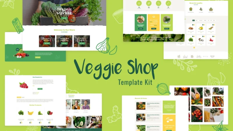 Organic Food & Eco Online Store Products Template