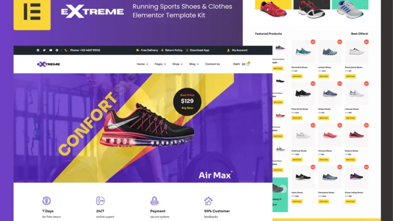 Sports Footwear Store Template