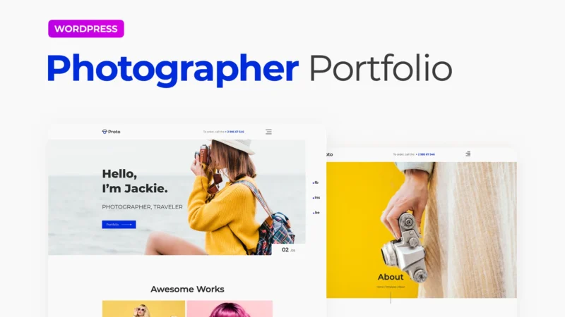 Photographer Portfolio Website Template