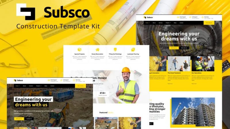 Construction Service Template